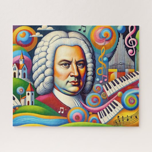 Puzzle Johann Sebastian Bach Portrait (Horizontal)