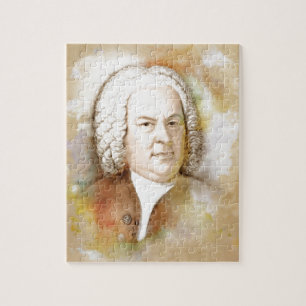 Puzzle Johann Sebastian Bach Portrait en beige