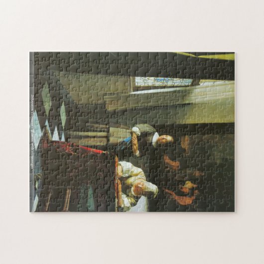 Puzzle Johannes Vermeer - femme avec le messager (Horizontal)