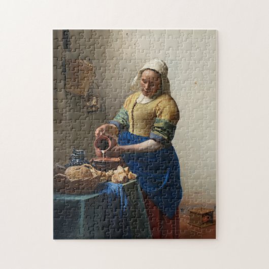 Puzzle JOHANNES VERMEER - La trayeuse 1658 (Vertical)