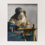 Puzzle Johannes Vermeer - Le Lacemaker<br><div class="desc">Le Lacemaker - Johannes Vermeer,  1669-1671</div>