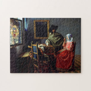 Puzzle Johannes Vermeer - The Glass of Wine