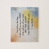 Puzzle John 16:33 J'AI SURMONTÉ LE MONDE! (Vertical)
