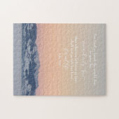 Puzzle John 3:16 Texte personnalisé | Photo originale des (Horizontal)