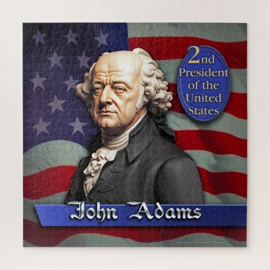 Puzzle John Adams : 2e président des États-Unis (Vertical)