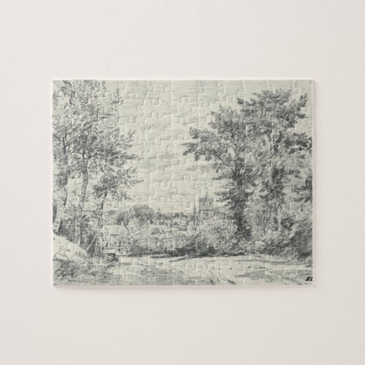 Puzzle John Constable | l'entrée dans Gillingham, Dor (Horizontal)