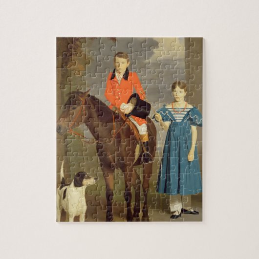 Puzzle John Gubbins Newton et sa soeur Mary, 1832-33 ( (Vertical)