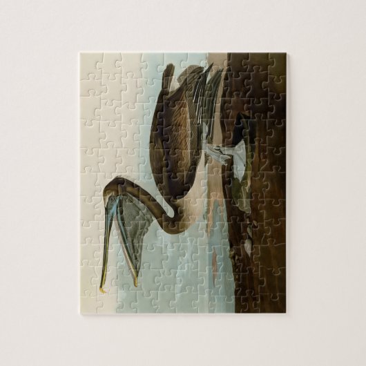 Puzzle John James Audubon Peinture Pélicane Brown (Vertical)