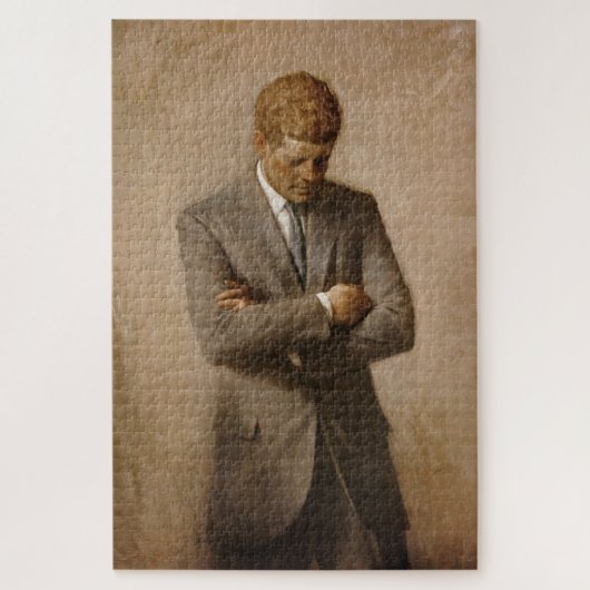 Puzzle John Kennedy Portrait de la Maison-Blanche préside (Vertical)