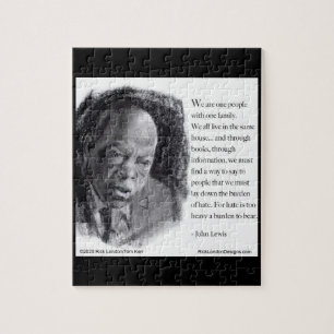 Puzzle John Lewis & Quote Beautiful Portrait