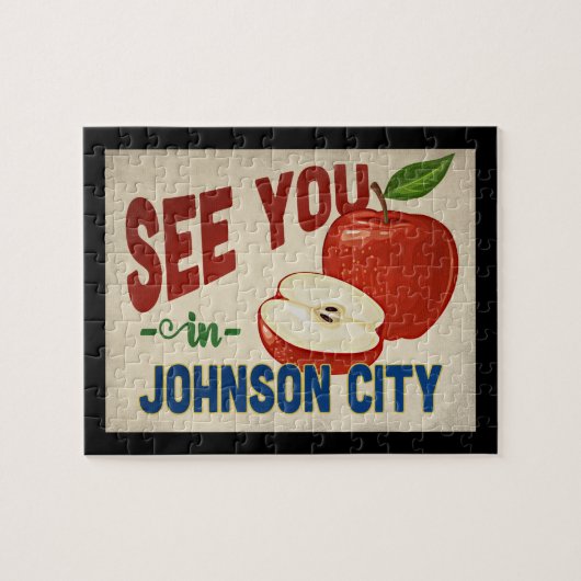Puzzle Johnson City Tennessee Apple - Vintage voyage (Horizontal)