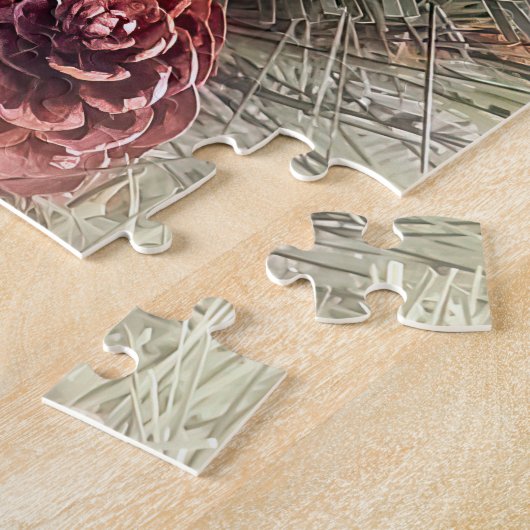 Puzzle Joie à feuillage persistant (Côté)