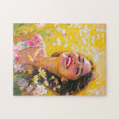 Puzzle Joie Ensoleillée : Fleurir dans l'Instant (Horizontal)