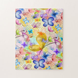 Puzzle Joie - Papillons - Printemps -