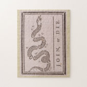 Puzzle Join or Die by Benjamin Franklin (Vertical)