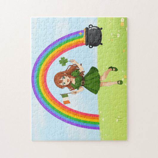 Puzzle Joli anime roux Saint Patrick (Vertical)