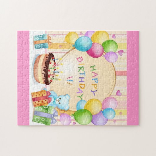 Puzzle Joli anniversaire (Horizontal)