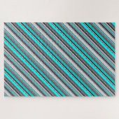 Puzzle Joli aqua gris aztèque motif (Horizontal)
