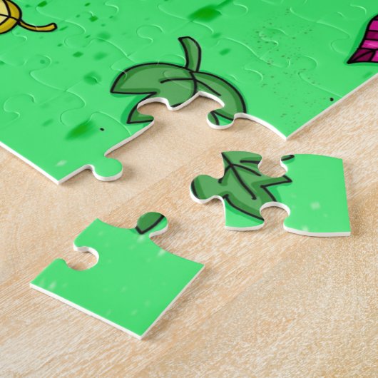 Puzzle Joli Art populaire Whimsical Autumn Tree Feuilles  (Côté)