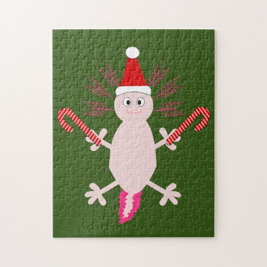 Puzzle Joli Axolotl de Noël (Vertical)