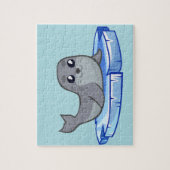 Puzzle Joli bébé phoque dessin animé enfants (Vertical)