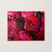 Puzzle Joli Bunch De Roses Rouges Difficile (Horizontal)