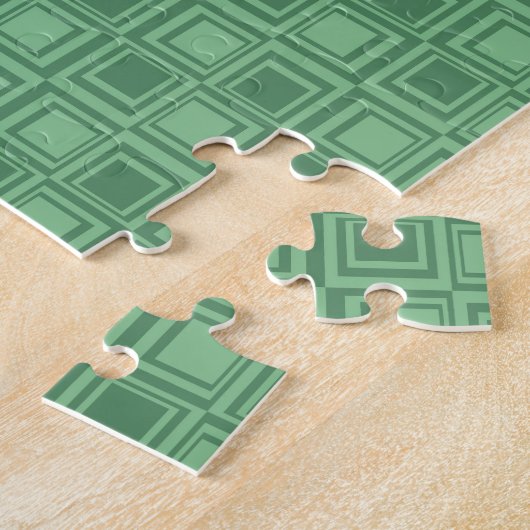 Puzzle Joli Cadeaux Motifs rétro Carré Vert (Côté)