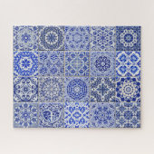 Puzzle Joli carrelage hollandais - Élevé look bleu et bla (Horizontal)