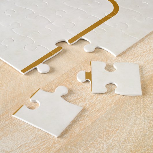 Puzzle Joli Cerf Aquarellé Posé En Bas Boho (Côté)