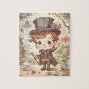 Puzzle Joli Chapelier Fou Artistique Bois Fantaisiste Mer