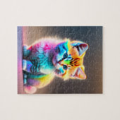 Puzzle Joli Chat Bébé Coloré (Horizontal)