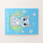 Puzzle Joli chat bleu (Horizontal)