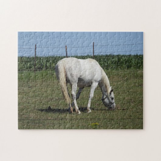 Puzzle Joli Cheval Blanc (Horizontal)