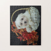 Puzzle Joli Chiot Automne (Vertical)