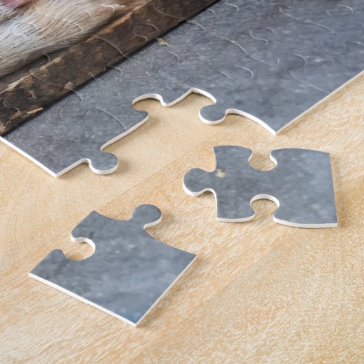 Puzzle Joli chiot jaune Labrador (Côté)