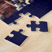 Puzzle Joli colibri, Birdhouse et bleuets (Côté)