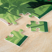 Puzzle Joli Enfants Personnalisés Jungle Tiger Singe (Côté)