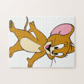 Puzzle Joli garçon et lapin blanc géant dans un jardin, p (Horizontal)