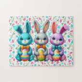 Puzzle Joli lapin de Pâques 3 coloré (Horizontal)