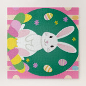 Puzzle Joli Lapin De Pâques Avec Oeufs Décoratifs (Horizontal)
