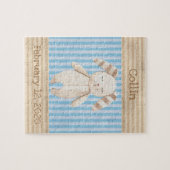 Puzzle Joli lapin Lapin Monogramme Amusant (Horizontal)