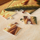 Puzzle Joli Lion de Noël (Côté)