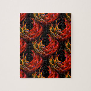 Puzzle Joli motif d'art abstrait bohème moderne élégant #