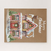 Puzzle Joli Noël Gingerbread Maison (Horizontal)