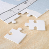 Puzzle Joli Noël Joyeux Noël Vacances d'hiver Dachshund (Côté)