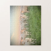 Puzzle Joli Pastel Charolais Cattle in Pastel (Vertical)