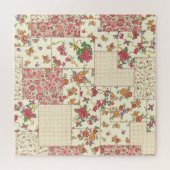 Puzzle Joli Patchwork Floral Conception transparente (Horizontal)
