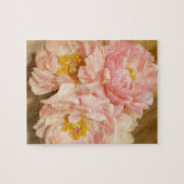 Puzzle Joli Peonies Roses Bouquet Fleurs (Horizontal)