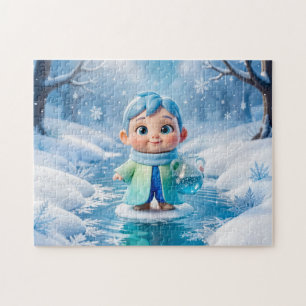 Puzzle Joli personnage de zodiaque Verseau en 3D