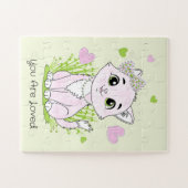 Puzzle Joli petit chat rose (Horizontal)